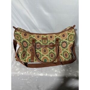 Adrienne‎ Vittadini Floral Tapestry Duffle Bag Travel Carry On